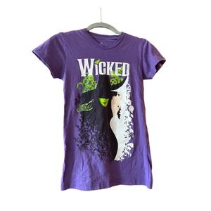 Green For Good Shirt Wicked Two Witch Musical Broadway Graphic Purple Womens XS​